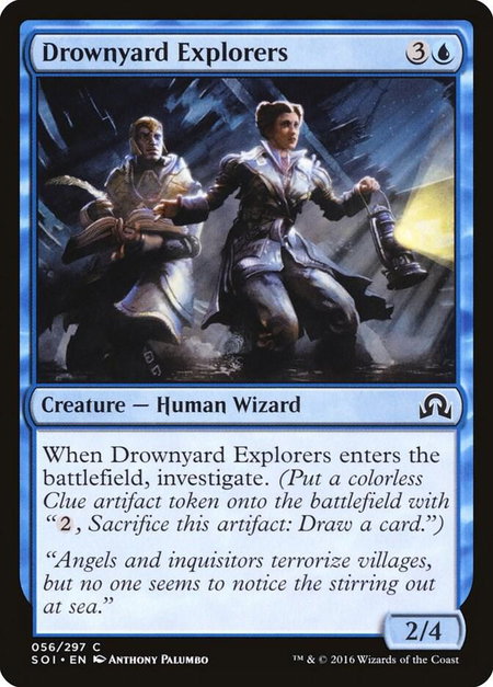 Drownyard Explorers trading card from Shadows over Innistrad Drownyard Explorers - Shadows over Innistrad Magic: The Gathering trading card