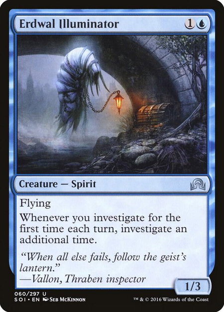 Erdwal Illuminator trading card from Shadows over Innistrad Erdwal Illuminator - Shadows over Innistrad Magic: The Gathering trading card