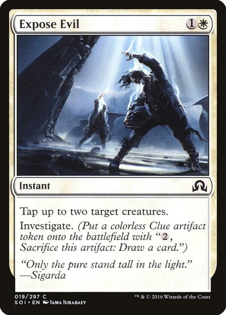 Expose Evil trading card from Shadows over Innistrad Expose Evil - Shadows over Innistrad Magic: The Gathering trading card