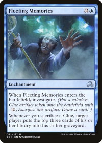 Fleeting Memories - Shadows over Innistrad (SOI) #62 - Uncommon Magic: The Gathering Trading Card