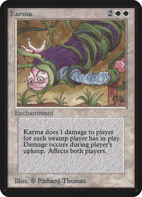 Karma - Alpha Edition (LEA) #26 - Uncommon Magic: The Gathering Trading Card