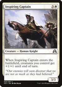 Inspiring Captain - Shadows over Innistrad (SOI) #25 - Common Magic: The Gathering Trading Card