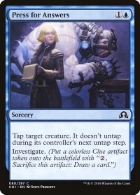 Press for Answers - Shadows over Innistrad (SOI) #80 - Common Magic: The Gathering Trading Card