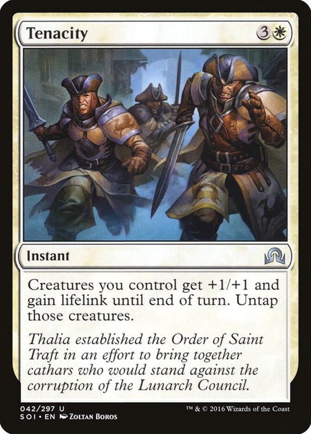Tenacity trading card from Shadows over Innistrad Tenacity - Shadows over Innistrad Magic: The Gathering trading card