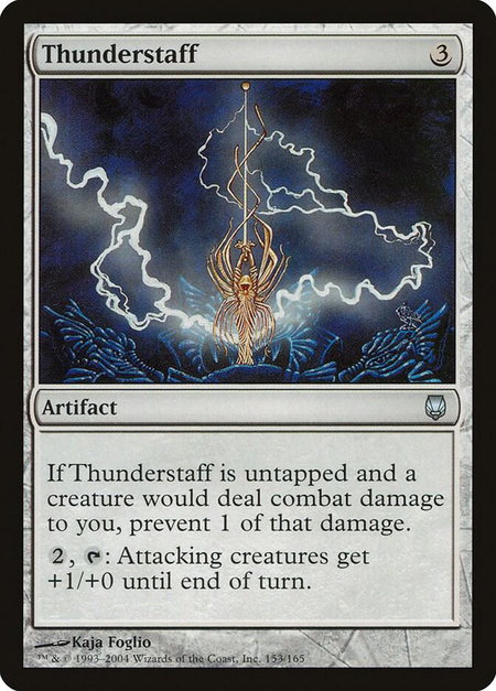 Thunderstaff - Darksteel Magic: The Gathering trading card