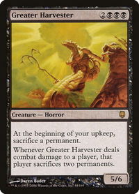 Greater Harvester - Darksteel (DST) #44 - Rare Magic: The Gathering Trading Card