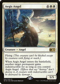 Aegis Angel - Welcome Deck 2016 (W16) #1 - Rare Magic: The Gathering Trading Card