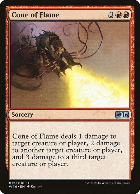 Cone of Flame - Welcome Deck 2016 Magic: The Gathering trading card