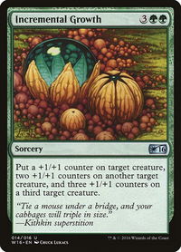 Incremental Growth - Welcome Deck 2016 (W16) #14 - Uncommon Magic: The Gathering Trading Card