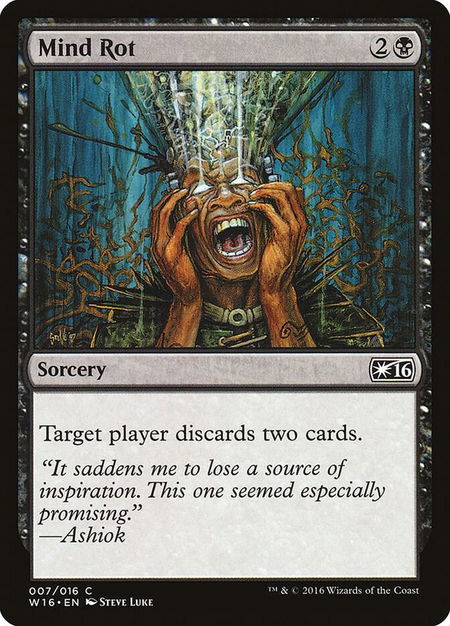 Mind Rot - Welcome Deck 2016 Magic: The Gathering trading card