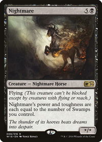 Nightmare - Welcome Deck 2016 (W16) #8 - Rare Magic: The Gathering Trading Card