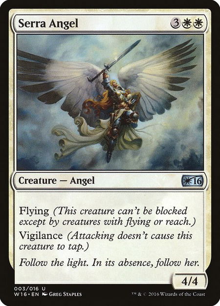 Serra Angel - Welcome Deck 2016 Magic: The Gathering trading card