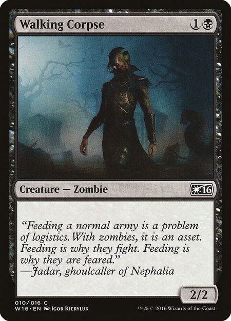 Walking Corpse - Welcome Deck 2016 Magic: The Gathering trading card