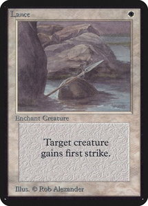 Lance - Alpha Edition (LEA) #27 - Uncommon Magic: The Gathering Trading Card