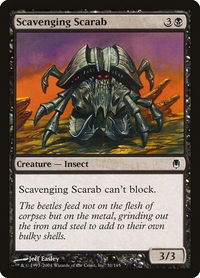 Scavenging Scarab - Darksteel (DST) #51 - Common Magic: The Gathering Trading Card