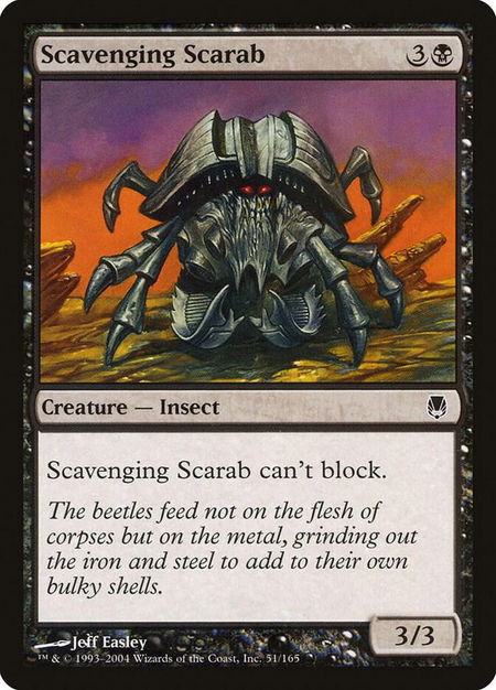 Scavenging Scarab - Darksteel Magic: The Gathering trading card