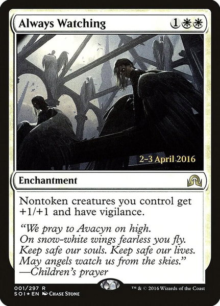 Always Watching - Prerelease Cards Magic: The Gathering trading card