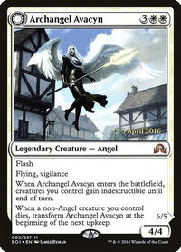 Archangel Avacyn - Prerelease Cards (PRE) #5s - Mythic Magic: The Gathering Trading Card