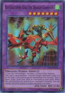 Sky Galloping Gaia the Dragon Champion - Millennium Pack (MIL1) #MIL1-EN010 - Super Rare YuGiOh Trading Card