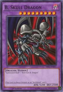B. Skull Dragon trading card from Millennium Pack B. Skull Dragon - Millennium Pack YuGiOh trading card