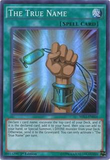 The True Name trading card from Millennium Pack The True Name - Millennium Pack YuGiOh trading card