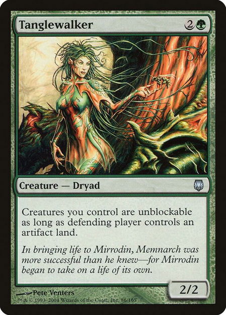 Tanglewalker trading card from Darksteel Tanglewalker - Darksteel Magic: The Gathering trading card