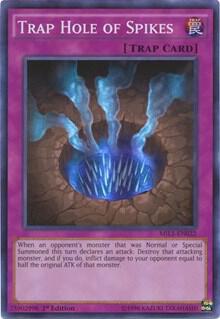 Trap Hole of Spikes - Millennium Pack YuGiOh trading card