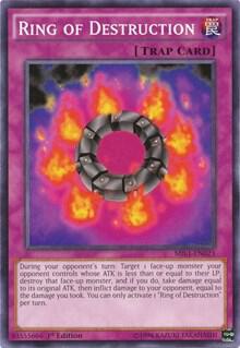 Ring of Destruction trading card from Millennium Pack Ring of Destruction - Millennium Pack YuGiOh trading card