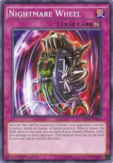 Nightmare Wheel trading card from Millennium Pack Nightmare Wheel - Millennium Pack YuGiOh trading card