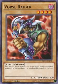 Vorse Raider trading card from Millennium Pack Vorse Raider - Millennium Pack YuGiOh trading card