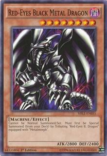 Red-Eyes Black Metal Dragon trading card from Millennium Pack Red-Eyes Black Metal Dragon - Millennium Pack YuGiOh trading card