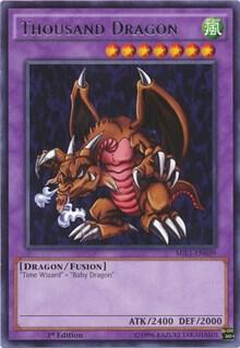 Thousand Dragon trading card from Millennium Pack Thousand Dragon - Millennium Pack YuGiOh trading card