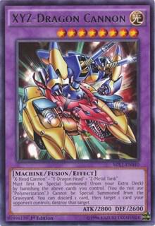 XYZ-Dragon Cannon trading card from Millennium Pack XYZ-Dragon Cannon - Millennium Pack YuGiOh trading card