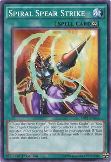 Spiral Spear Strike trading card from Millennium Pack Spiral Spear Strike - Millennium Pack YuGiOh trading card