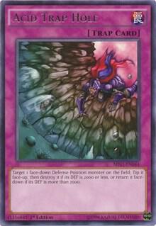 Acid Trap Hole trading card from Millennium Pack Acid Trap Hole - Millennium Pack YuGiOh trading card