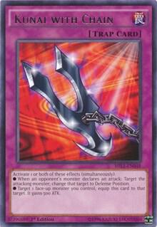 Kunai with Chain trading card from Millennium Pack Kunai with Chain - Millennium Pack YuGiOh trading card