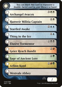 Checklist Card - (CH2) Shadows over Innistrad - Shadows over Innistrad (SOI) #CH2 - Token Magic: The Gathering Trading Card