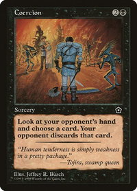Coercion - Portal Second Age (P02) #66 - Uncommon Magic: The Gathering Trading Card