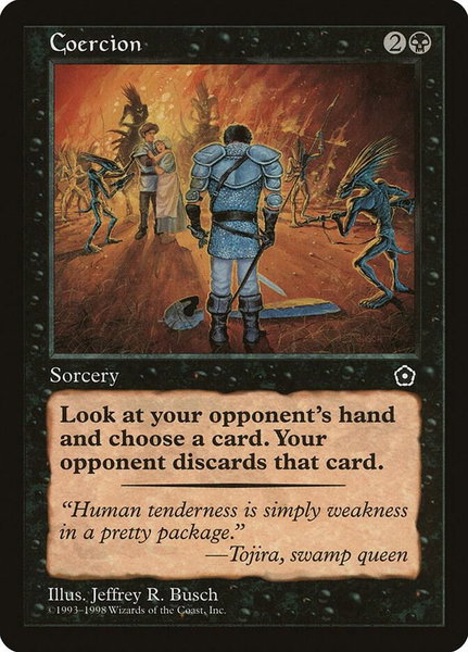 Coercion - Portal Second Age Magic: The Gathering trading card