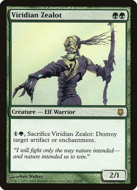 Viridian Zealot - Darksteel Magic: The Gathering trading card