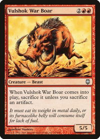Vulshok War Boar - Darksteel (DST) #72 - Uncommon Magic: The Gathering Trading Card
