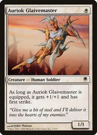 Auriok Glaivemaster - Darksteel (DST) #1 - Common Magic: The Gathering Trading Card