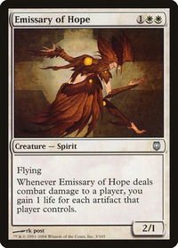 Emissary of Hope - Darksteel (DST) #3 - Uncommon Magic: The Gathering Trading Card