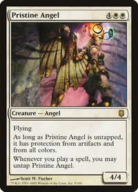 Pristine Angel - Darksteel (DST) #9 - Rare Magic: The Gathering Trading Card