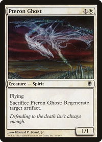 Pteron Ghost - Darksteel (DST) #10 - Common Magic: The Gathering Trading Card