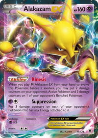 Alakazam EX - XY - Fates Collide (FCO) #25/124 - Ultra Rare Pokémon Trading Card