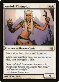 Auriok Champion - Fifth Dawn (5DN) #3 - Rare Magic: The Gathering Trading Card