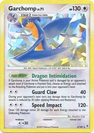 Garchomp - 5/147 (Cracked Ice Holo) - Deck Exclusives Pokémon trading card