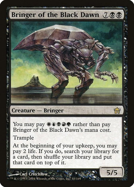 Bringer of the Black Dawn - Fifth Dawn Magic: The Gathering trading card