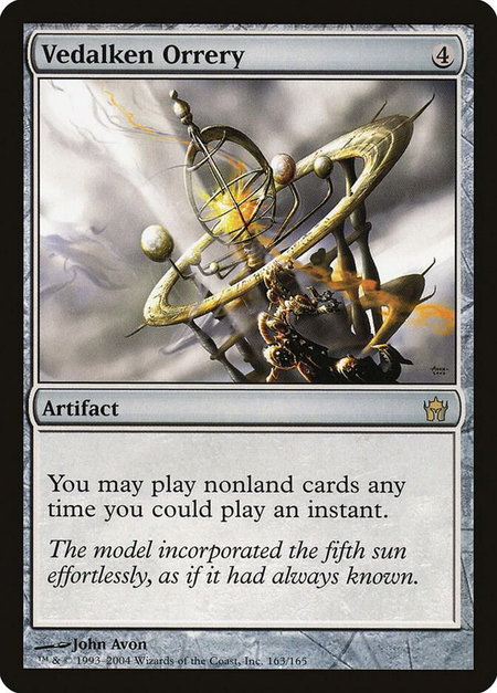 Vedalken Orrery trading card from Fifth Dawn Vedalken Orrery - Fifth Dawn Magic: The Gathering trading card